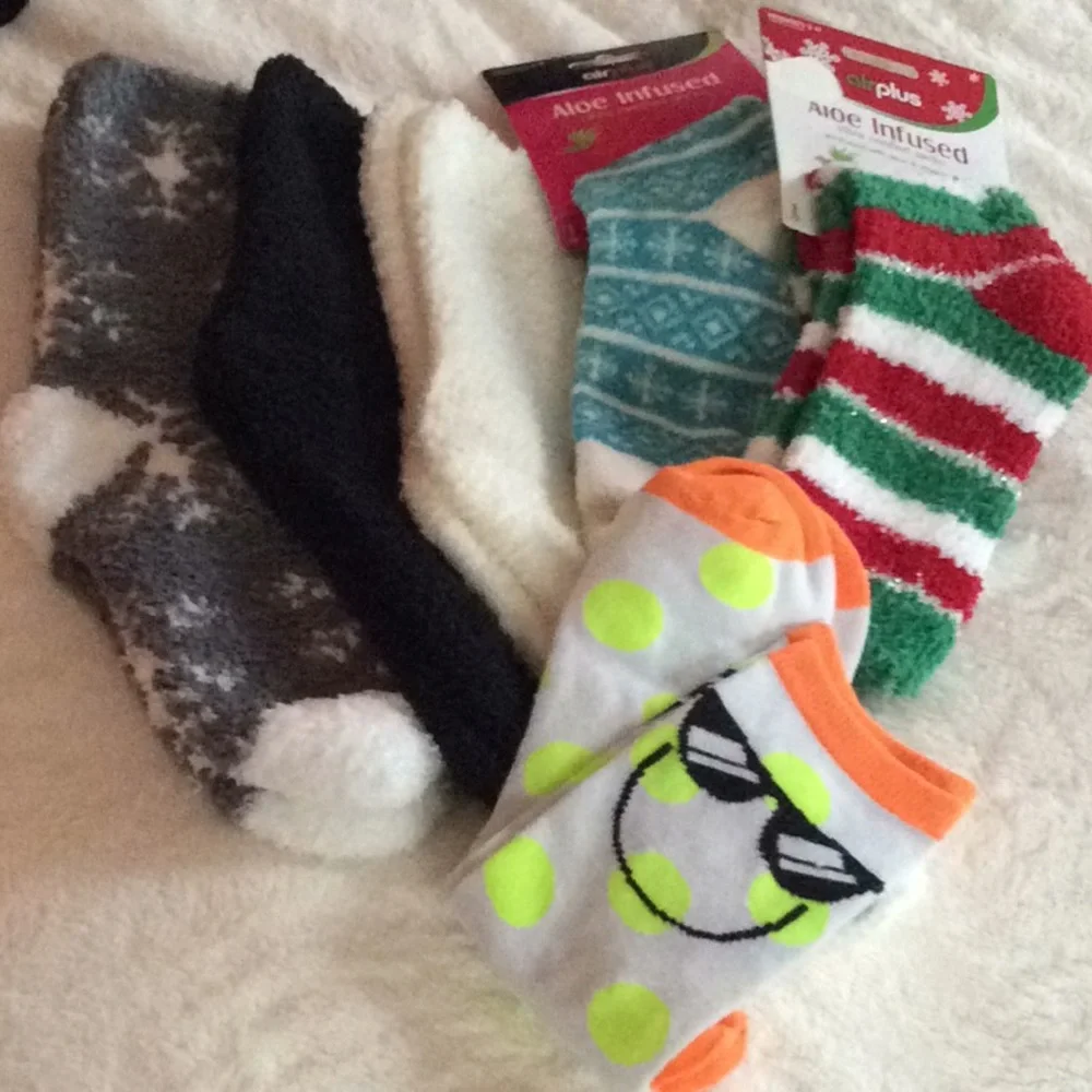 Fluffy Socks Mixed Lot 6 Pairs